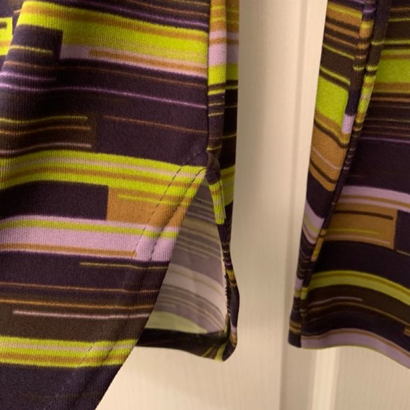 Vintage Morgan de Toi Button Down Geometric Striped Print Size XS-S - Picture 3 of 12